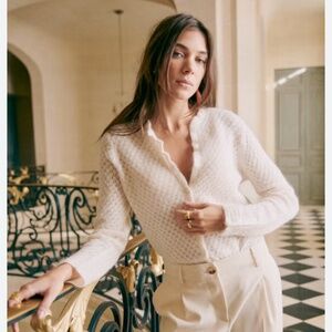 Sezane Saphia Cardigan Ecru - Size S